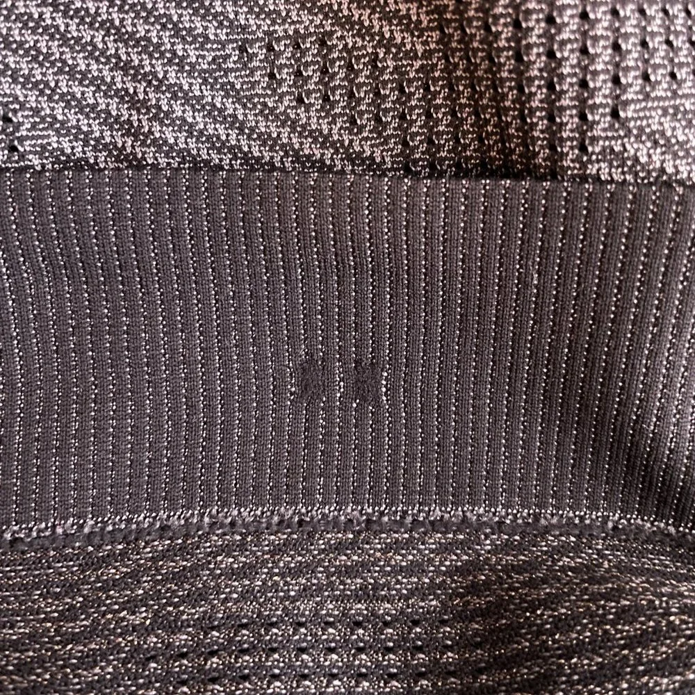 Lululemon Women 6 Swiftly Breathe Long Sleeve Vented Camo Asphalt Gray Black - Picture 9 of 9